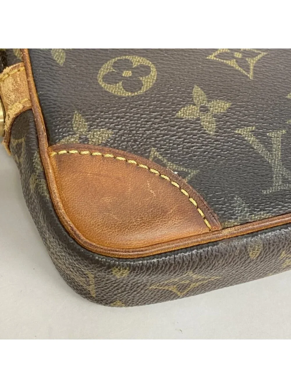 Louis Vuitton Clutch Monogram Marly Dragonne PM Brown